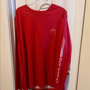 Guy Harvey Vibrant Red Performance Shirt